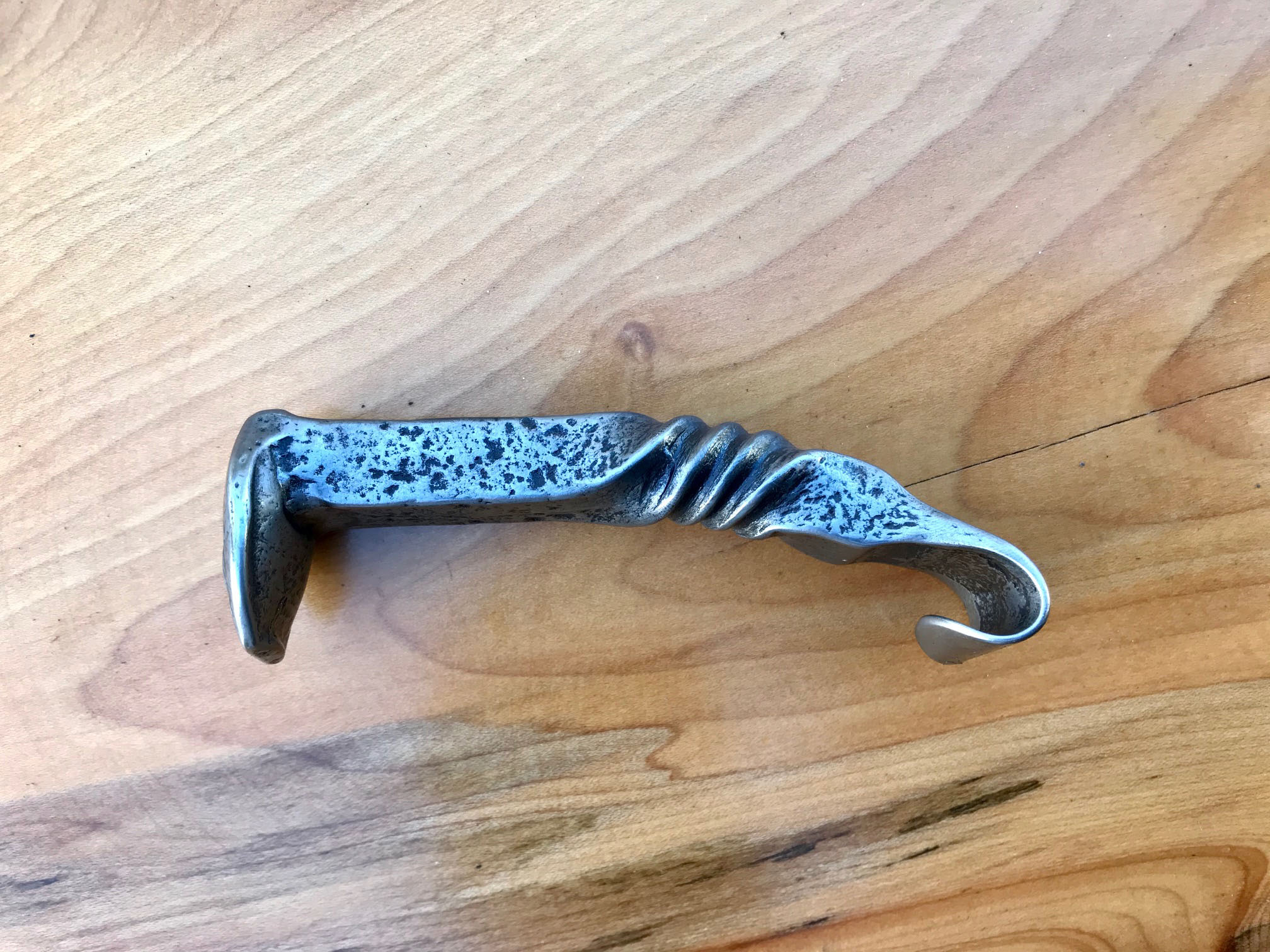 Hand Forged Railroad Spike Oyster Shucker Knife W/ Bottle Opener